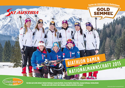 Goldsommel - Offizieller Partner der Damen-Biathlon-Nationalmannschaft 2015